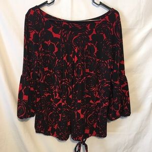 Women’s Blouse with Rose floral design